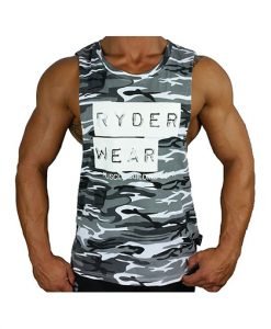 Ryderwear Baller Tank White/Black Camo