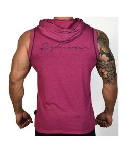 Ryderwear Cross Arrow Hoodie Tank Burgundy Rear